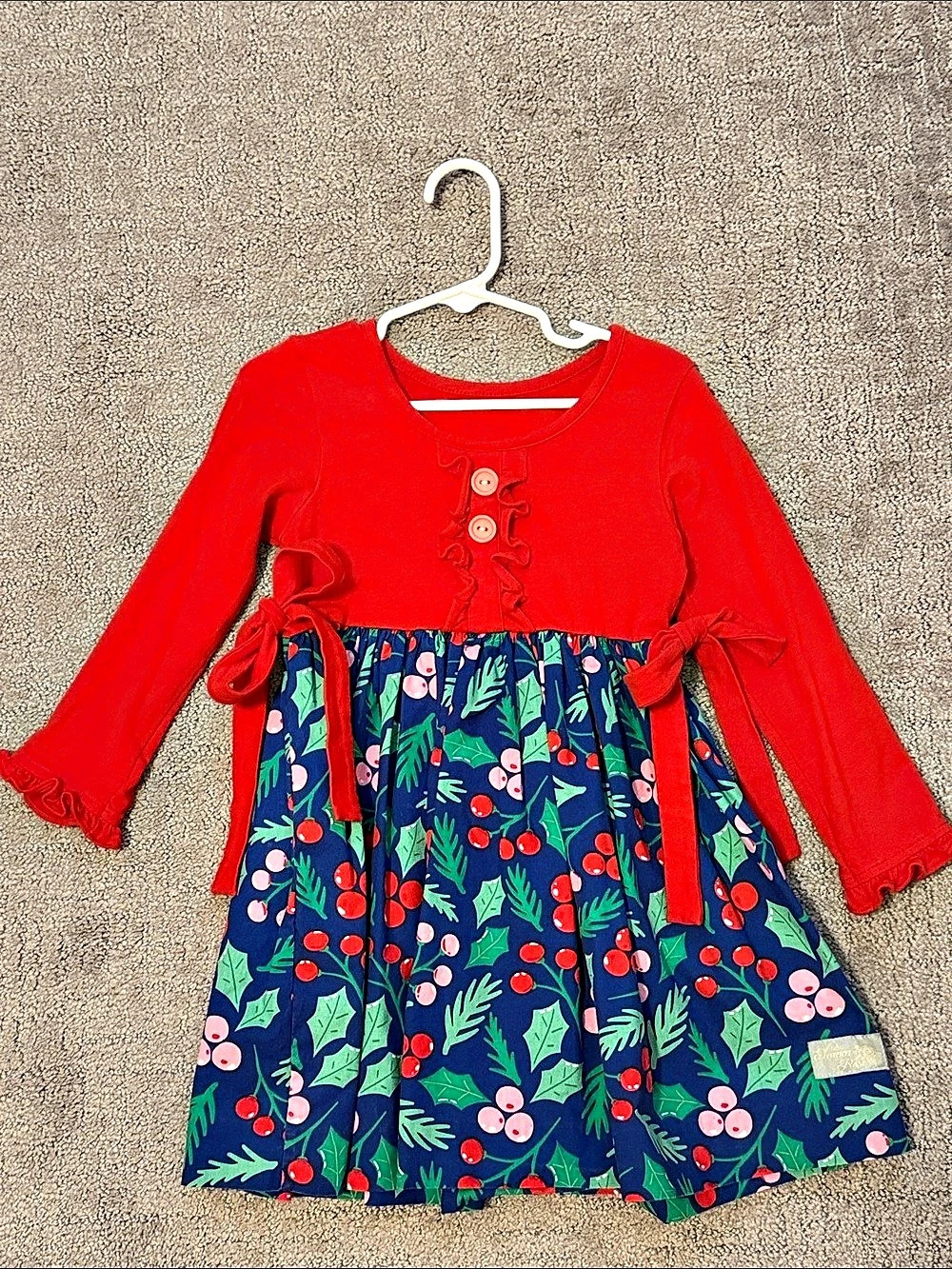 Holiday Dress Girls Size 4-5 Floral Dress